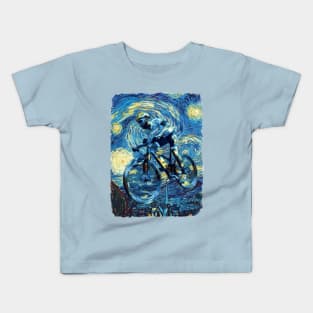 Cycle Van Gogh Style Kids T-Shirt